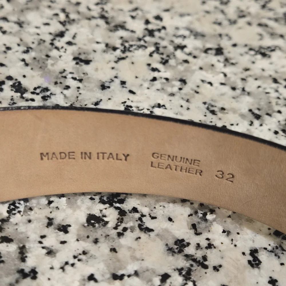 Armani Exchange | Italian Leather Belt with Adjustable Clamp Buckle